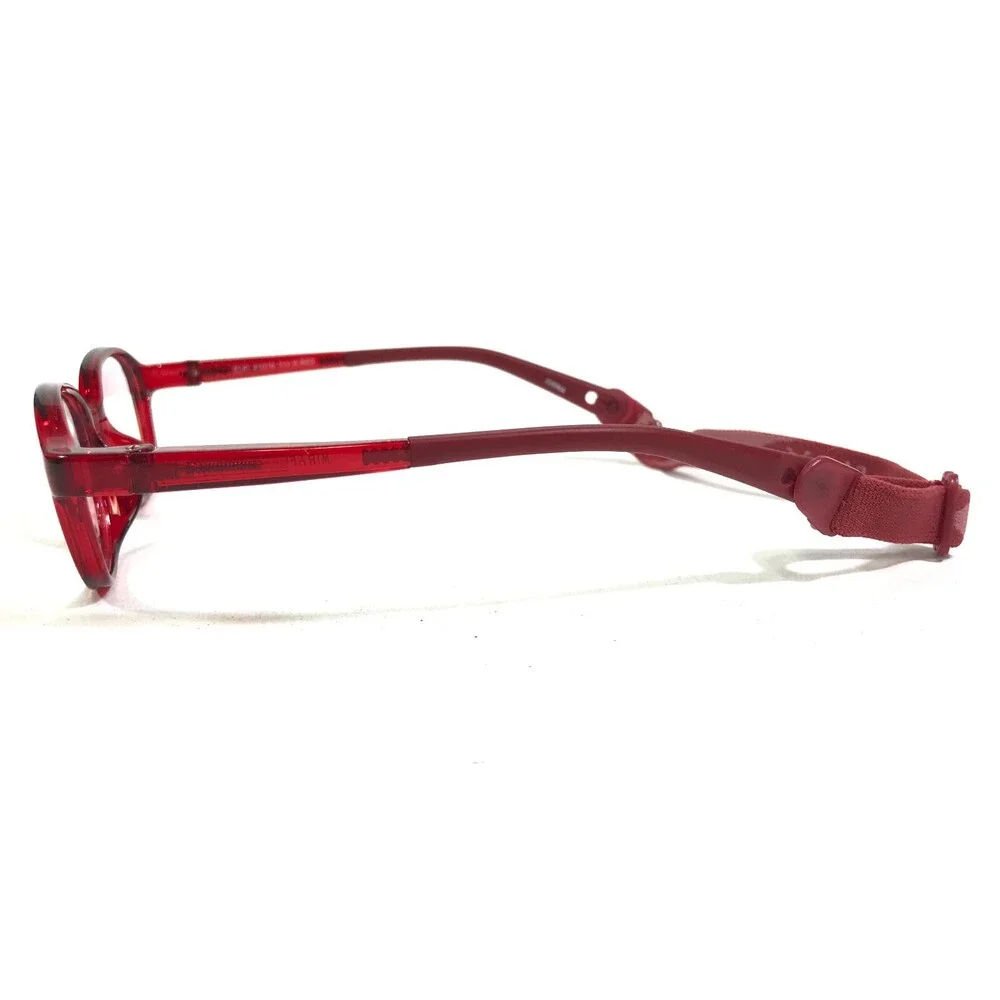 Miraflex Kids Goggles Eyeglasses Frames ELKI Clear Red Square Full Rim 41-16-113